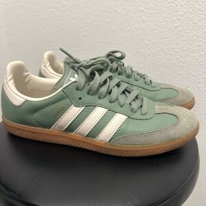 Adidas Samba Mint Green and Gray Sneakers Women’s Size 9.5